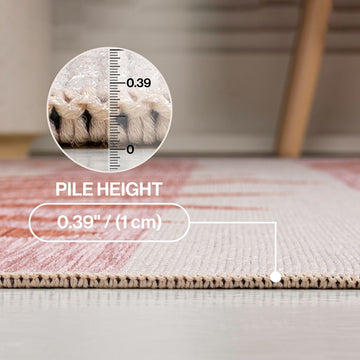 Veronica Classic Beach Stripe And Palm Leaf Indoor/Outdoor Area Rug